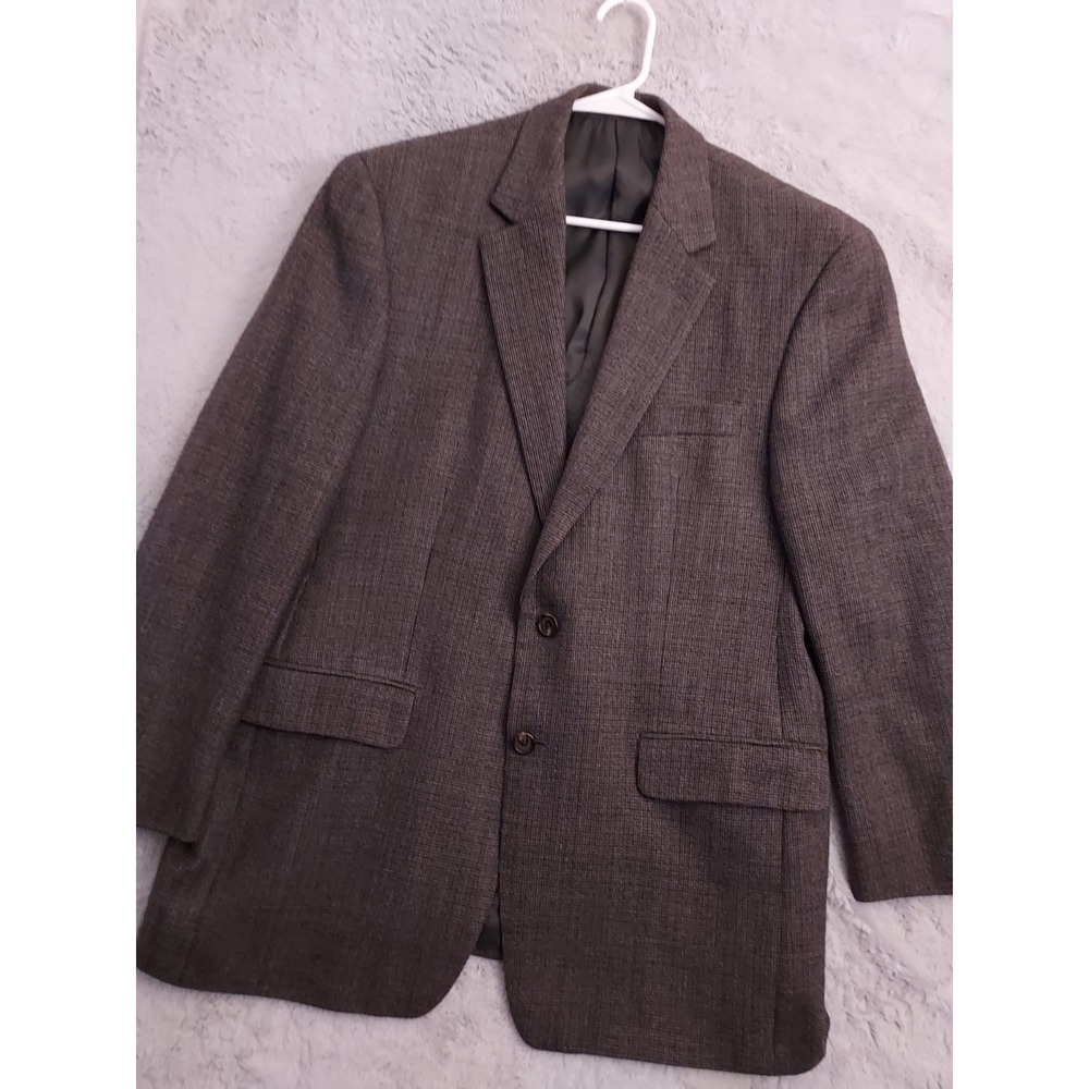 Lauren Ralph Lauren Blazer Mens 40R Lambs Wool Gray Tweed 2 Button Sport Coat